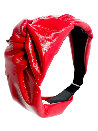 Red Leather Headband