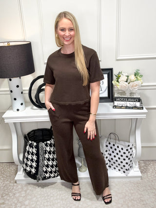 Black dress with velvet bows